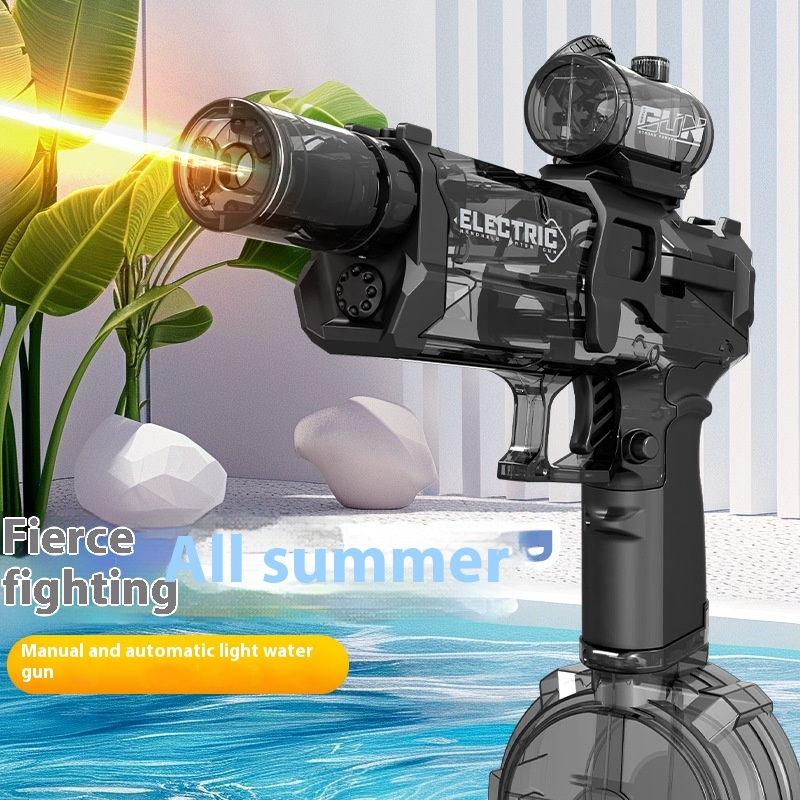 Fire Rat Electric Water Pistol Cool Light Full Automatic Water Spray Gun