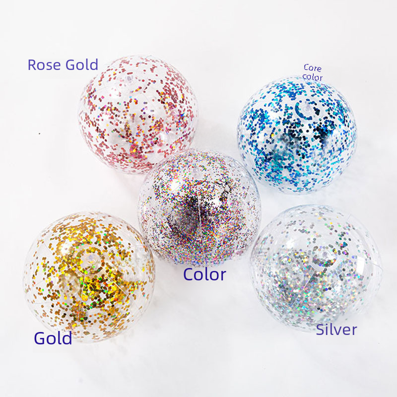 PVC Glow Beach Ball for Pool Party Fun
