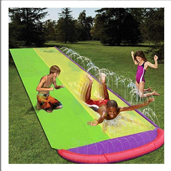 Children's PVC Inflatable Double Slide for Outdoor Fun