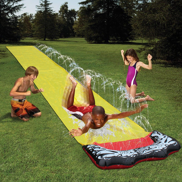 Children's PVC Inflatable Double Slide for Outdoor Fun