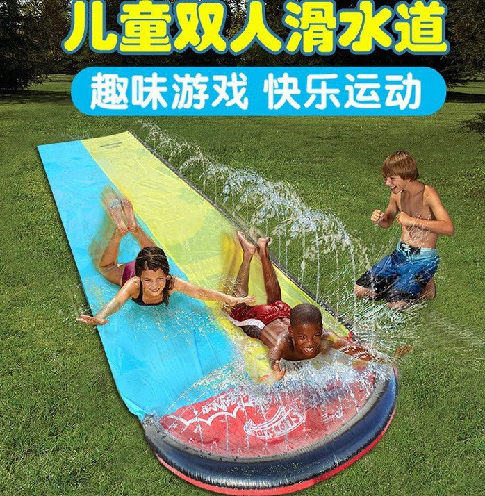 Children's PVC Inflatable Double Slide for Outdoor Fun