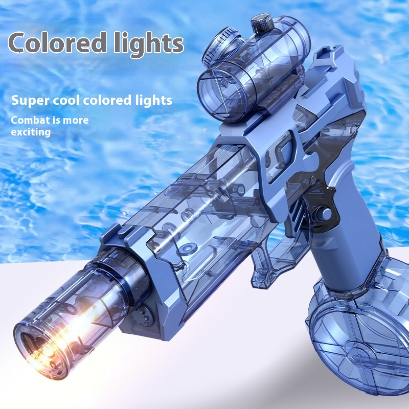 Fire Rat Electric Water Pistol Cool Light Full Automatic Water Spray Gun
